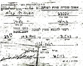 אישור יציאה מהמחנה