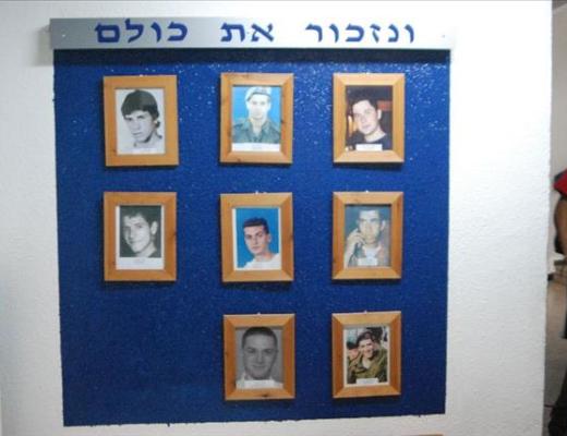 קיר זיכרון לחללי בית ספר מעיין - ראשון לציון