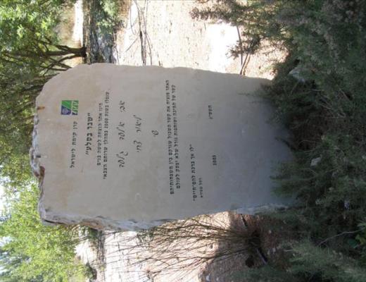 "שבר בסלע" - אנדרטה לזכר שישה שנפלו בשנת 2000 - יער צרעה (יער הנשיא)