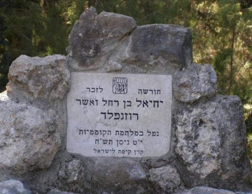 חורשה לזכר יחיאל רוזנפלד - יער בן שמן